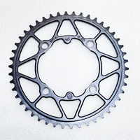 Profile 104 bcd 4 Bolt Elite Chainring 46T (Black)