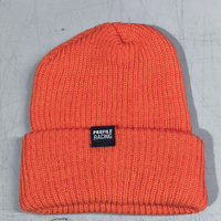 Profile Ribbed Beanie (Hi-Vis Orange)