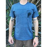 Profile Racing Logo Tee Asphalt/Black (Medium)