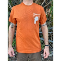 Profile Racing Logo Tee Orange/White (XXL)