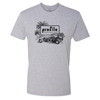 Profile 'Oval Track' Tee Grey-Black (Small)