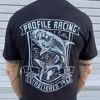 Profile 'Tarpon' Tee Black (Large)